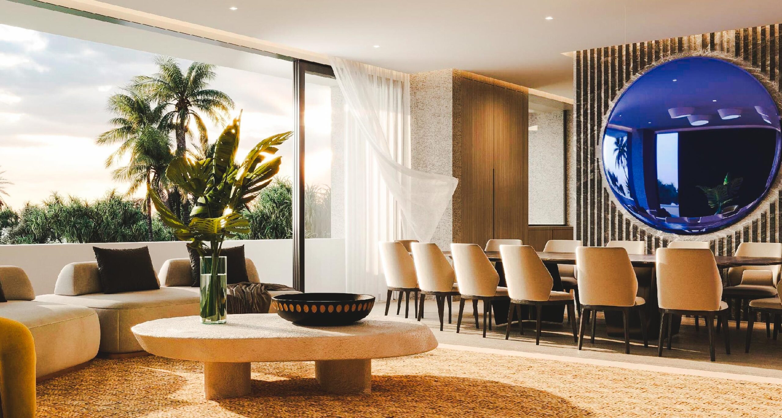 Living area with beautiful view