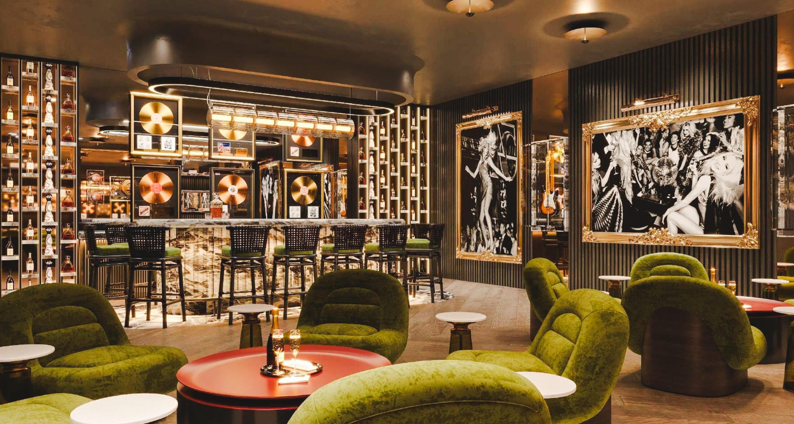 empty bar of villa