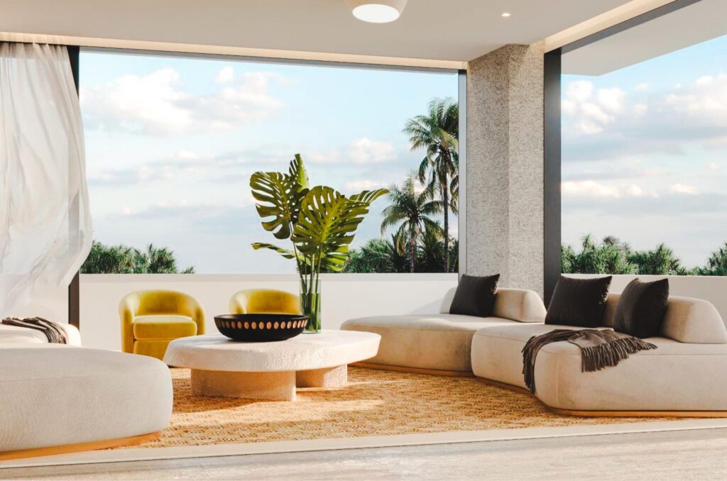 Sitting area of some beautiful villa