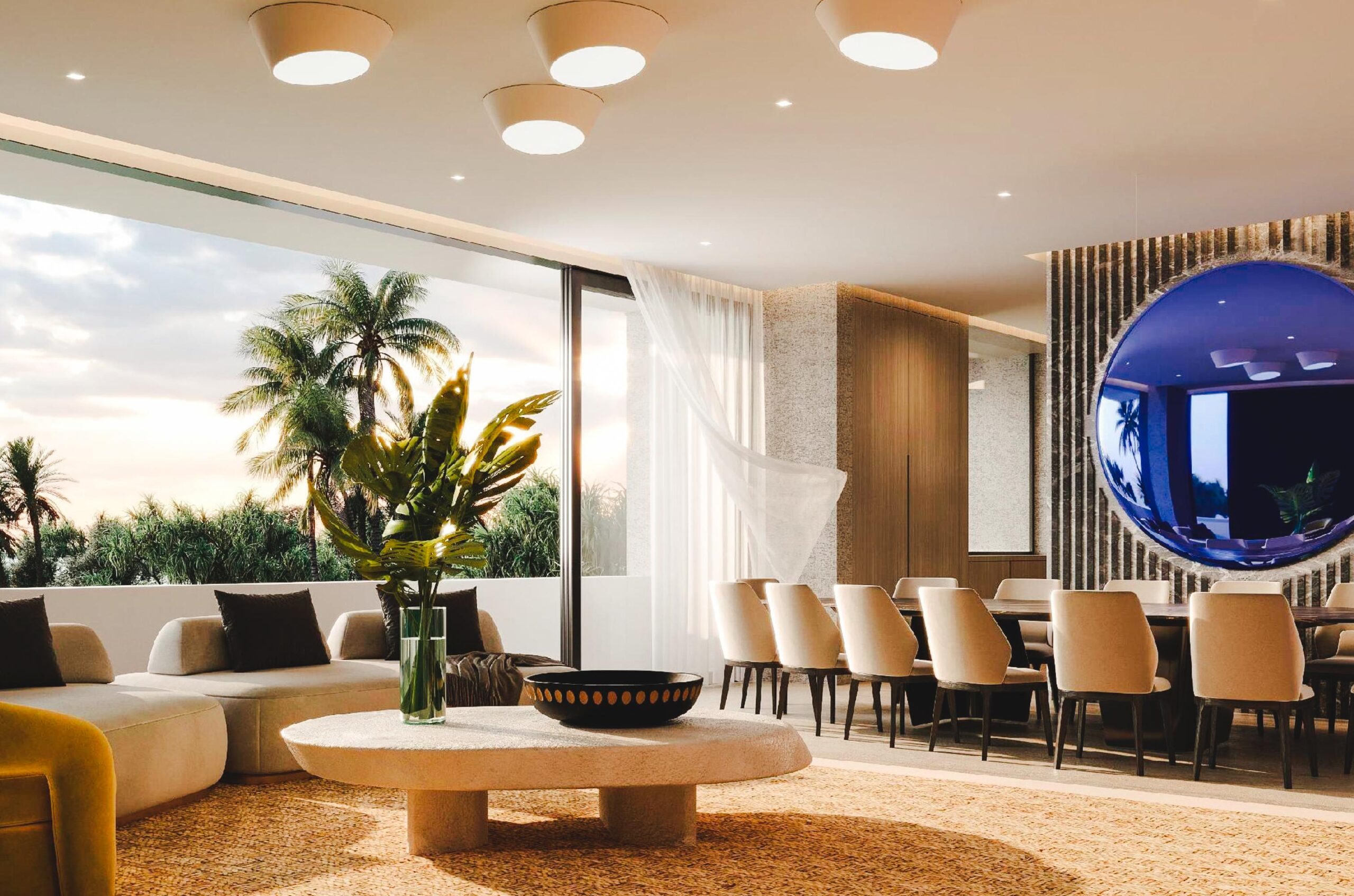 Dinning and sitting area of room