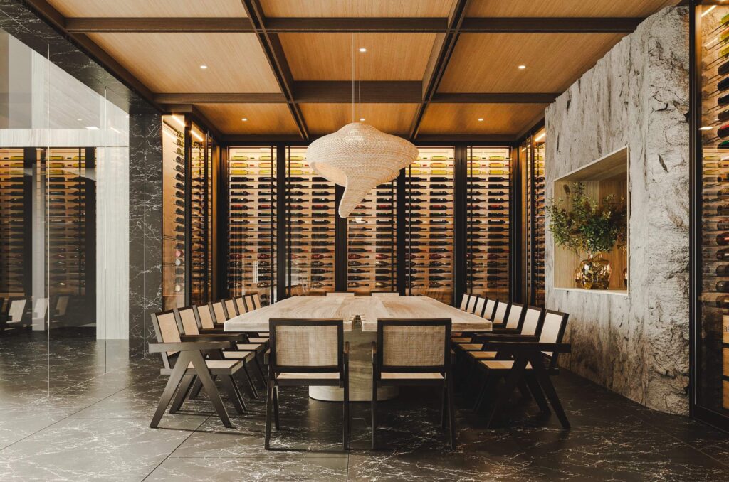 Sitting and dining area of some beautiful villa